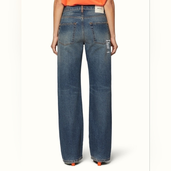 Heron Preston Blue Wide Leg Jeans - Picture 3 of 16